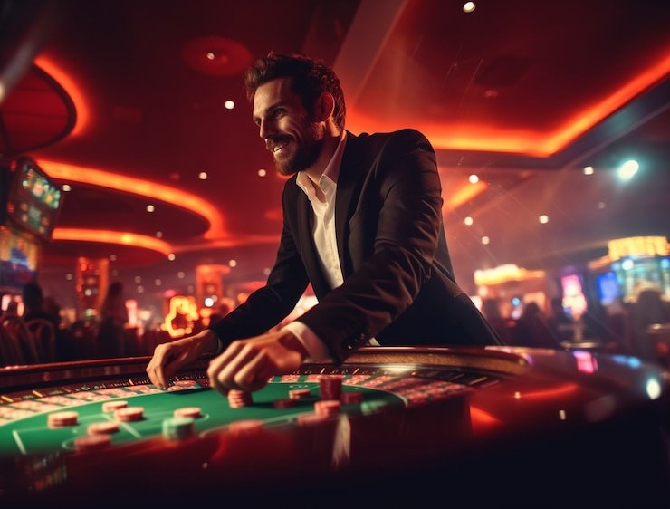 Live dealer at roket568 Lightning Dice table